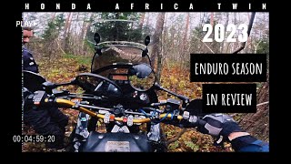 Review of enduro season 2023 Honda Africa Twin XRV750 [upl. by Jobye]