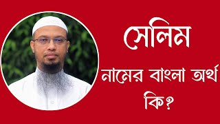 সেলিম নামের অর্থ কি  Selim meaning in Bangla  Selim namer ortho ki [upl. by Anissej291]