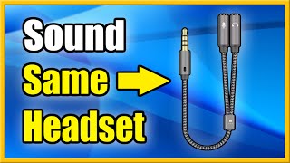 How to Hear Both PS5 amp PC Sound in same Headset using Audio Splitter Cheap Method [upl. by Nollek]