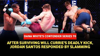 DWCS 70 Highlights Jordan Santos survives Will Curries killer kick [upl. by Neelahs]