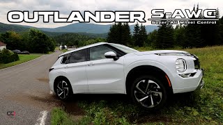 Mitsubishi Outlander SAWC Diagonal test Offroad  A real challenge [upl. by Ceporah]