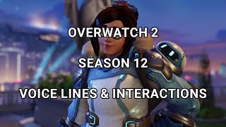 Overwatch 2 Season 12 New Voice Lines  Hero Interactions New Frontiers OW2 [upl. by Eelrihs]