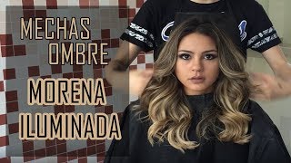 TUTORIAL  OMBRE HAIR  MORENA ILUMINADA  OMBRE GOLD [upl. by Oicanata]