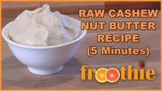 Cashew Butter Recipe on Getting Into Raw Cooking with Zane  Optimum 9900 [upl. by Oly]