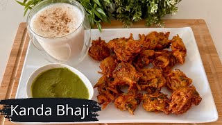 Kanda bhaji  Onion pakora recipe Crispy onion bhaji  Super crispy [upl. by Odrahcir21]