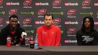 WKU MBB HC Hank Plona Tyrone Marshall Jr amp Don McHenry Preseason Presser  10232024  Part 1 [upl. by Diarmuid]