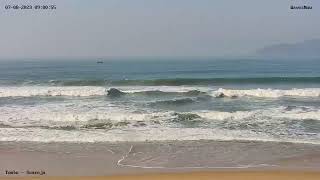 Prévia da Câmera ao vivo na Praia do Tombo Guarujá SP [upl. by Nrubliw]