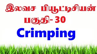 Free beautician class 30 in Tamil  Crimping  How to crimp the hair [upl. by Anallese]