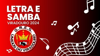 🎵 SAMBA VIRADOURO 2024  LETRA E SAMBA [upl. by Llemar]