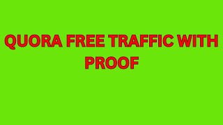 HOW TO GET TRAFFIC FROM QUORA [upl. by Inama]