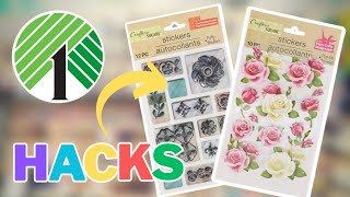 BRILLIANT 🤯 Dollar Tree DIY Crafts using STICKERS [upl. by Lebazi]