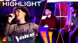 Frank Garcia Delivers an INCREDIBLY MOVING Performance of quotEl Tristequot  The Voice Knockouts  NBC [upl. by Nahij607]