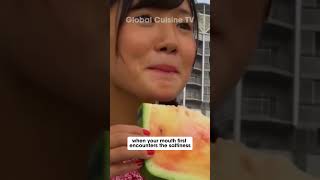 DO Japanese People REALLY Eat Watermelon With SALT shorts food [upl. by Cheshire]