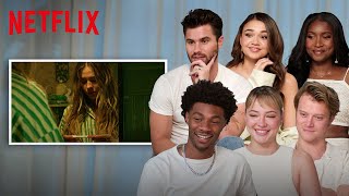 The Outer Banks Cast Reacts to Biggest Season 4 Spoilers  Netflix [upl. by Aihsatsan]