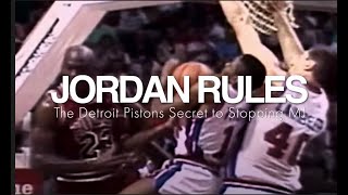 Jordan Rules The Detroit Pistons Secret to Stopping MJ [upl. by Stanislaw]