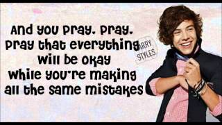 Same Mistakes  One Direction Lyrics With Pictures [upl. by Linders]