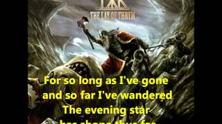 Týr  Evening star LYRICS [upl. by Abott]