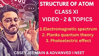 L2 CLASS 11 STRUCTURE OF ATOM  planks quantum theory  photoelectric effect  CBSE JEE NEET [upl. by Bixler]