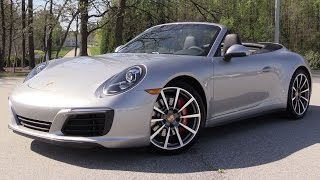 2017 Porsche 911 Carrera 4S Cabriolet  Start Up Road Test amp In Depth Review [upl. by Persas]