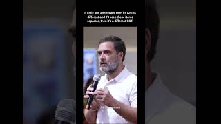 Rahul Gandhi talks about GSTnationfirst rahulgandhi congress GST [upl. by Socin]