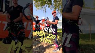 POWER CLIMBER ADER  STIHL MSA 220 T élagage Treeclimbing arborist Petzl Stihl edit new [upl. by Decker]