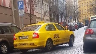 Taxi Prague in Czech Republic using turbo meter scam [upl. by Llemej655]