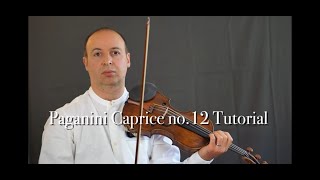 Paganini Caprice no12 Tutorial [upl. by Lucrece]