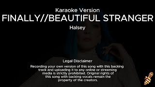 Halsey  Finallybeautiful stranger Karaoke Version [upl. by Manoff251]