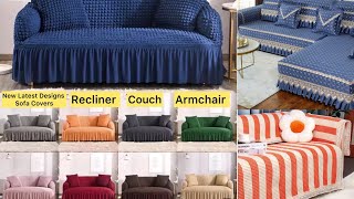 Sofa Covers for Recliner  Couch  Armchairs  New Design Jacquard and Cotton Fabric [upl. by Novaj]