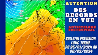 AVERTISSEMENT DES RECORDS EN VUE ANTICYLONE SUBTROPICAL OU ET QUAND PREVISION METEO TEMPS A 15 JOURS [upl. by Savage]