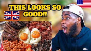 American Reacts to Top 10 Most Popular Food In The UK [upl. by Nyrol]