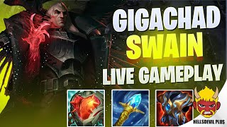 GIGACHAD SWAIN  Wild Rift HellsDevil Plus Gameplay [upl. by Arvin]