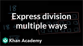 Example Expressing division in multiple ways  Arithmetic  Khan Academy [upl. by Cerellia]