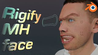 Rig metahuman face with Rigify [upl. by Mackler]