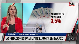 📈 Aumento en las asignaciones familiares y asistenciales a partir de noviembre [upl. by Wolfy]