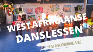 WestAfrikaanse Danslessen in Krommenie OLV MaLamine uit Sénégal Afrkaansedanslessen workout [upl. by Lindgren]