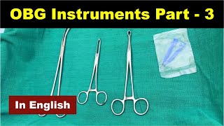 OBG instruments Part3 English  Nursing Lecture [upl. by Lebiralc7]