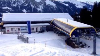 Sesselbahn Metschstand Skigebiet AdelbodenLenk [upl. by Hannis]