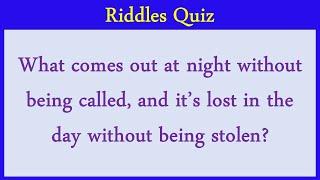 Riddles Quiz 7 Can You Score 2525 [upl. by Analah]