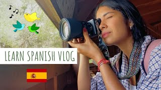 PRACTICE SPANISH with this VLOG  🇪🇸 I did a school project w subtitles [upl. by Niatsirk43]