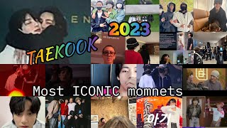 Taekook 2023 iconic moments which makes this year whole truely taekook year [upl. by Oelc]