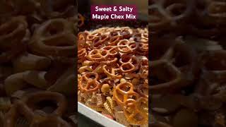 Sweet amp Salty Maple Chex Mix  easiest party snack ever 🥳 shorts [upl. by Navad840]