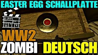 COD WW2 ZOMBIE EASTER EGG SCHALLPLATTE DEUTSCH FÜR HARDCORE EASTER EGG [upl. by Witty]