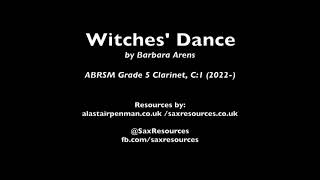 Witches Dance by Barbara Arens ABRSM Clarinet Grade 5 [upl. by Westfall]