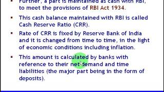 CRR  Cash Reserve Ratio [upl. by Weylin]