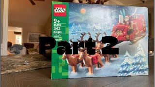 Build Lego set 40499 Santa’s sleigh part 2￼ [upl. by Dranyer]