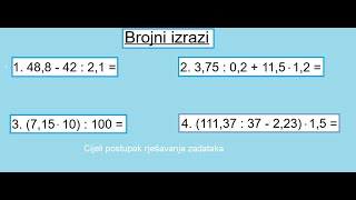 Brojni izrazi [upl. by Arras]