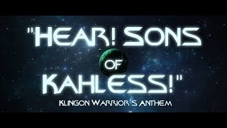 Hear Sons of Kahless Klingon Warriors Anthem  Fanmade tribute song [upl. by Conrad632]