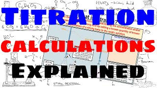 Titration Calculations  Explained [upl. by Nedak687]