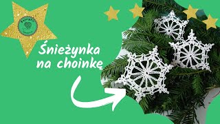 szydełkowanieBajeryEli Jak Zrobić Gwiazdka Śnieżynka Stars for Christmas tree  Tutorial [upl. by Tolmach]